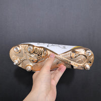 Chuteira Puma Future 9 Ultimate FG White Gold Pack Trava Mista