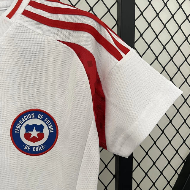 Camisa Feminina Oficial do Chile 24/25 - Baby Look