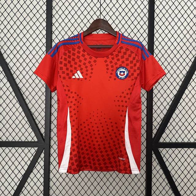 Camisa Feminina Oficial do Chile 24/25 - Baby Look