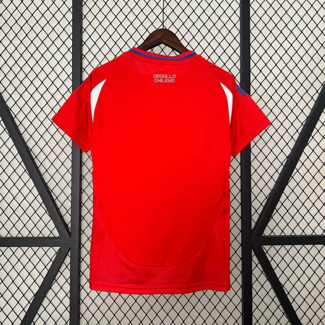 Camisa Feminina Oficial do Chile 24/25 - Baby Look