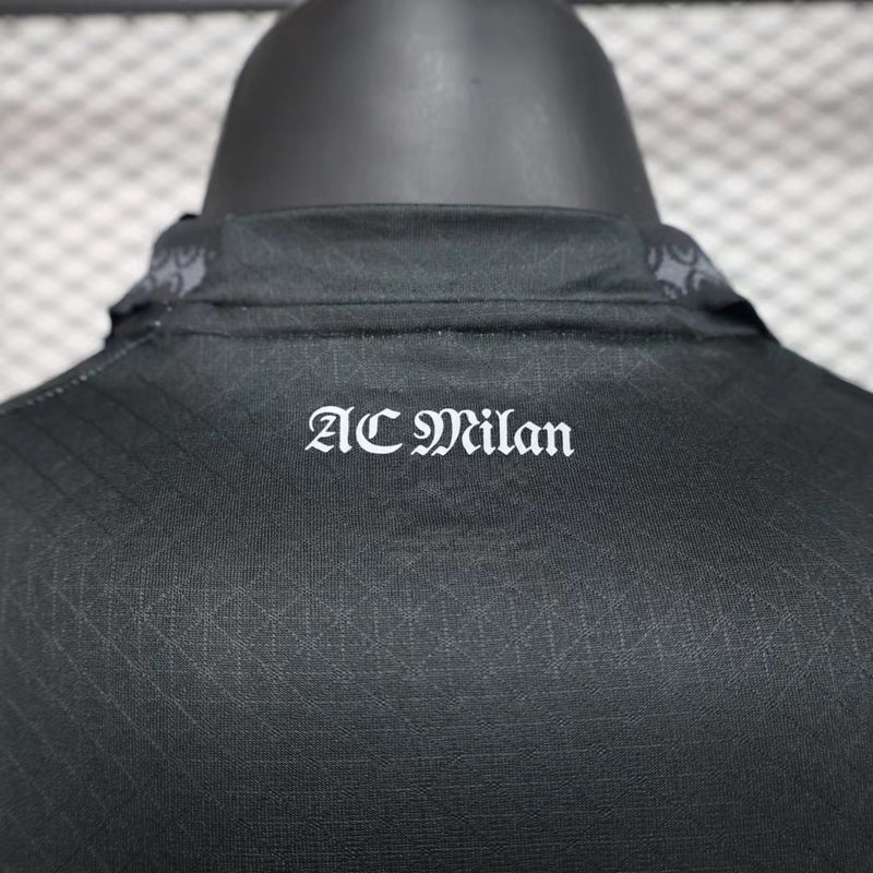 Camisa Oficial do Milan 24/25 Versão Jogador - Polo Al black