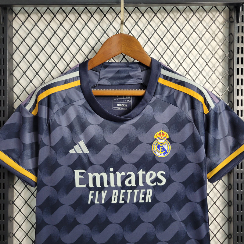 Camisa 2 Feminina Oficial do Real Madrid 23/24 - Baby Look