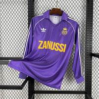 Camisa Retrô do Real Madrid 1984/1985 - Manga Longa