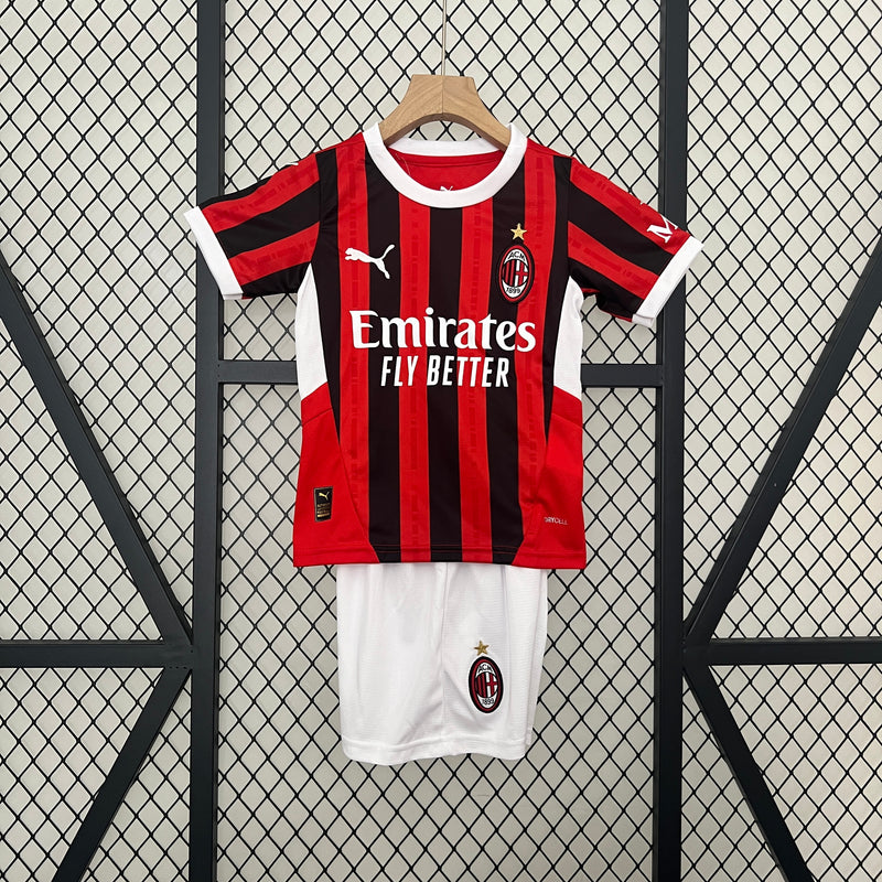 Conjunto infantil Oficial do Milan 24/25 - Infantil
