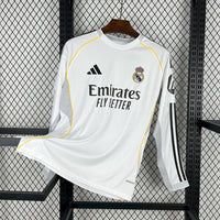Camisa Oficial do Real Madrid 25/26 - Manga Longa