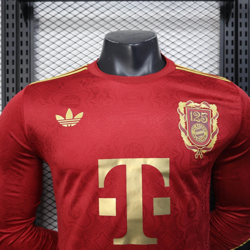 Camisa Oficial do Bayern de Munique 25/26 Manga Longa - 125 Aniversary