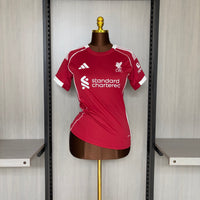 Camisa Feminina Oficial do Liverpool 25/26 - Baby Look