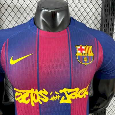 Camisa Oficial do Barcelona 25/26 Versão Jogador - Travis Scott