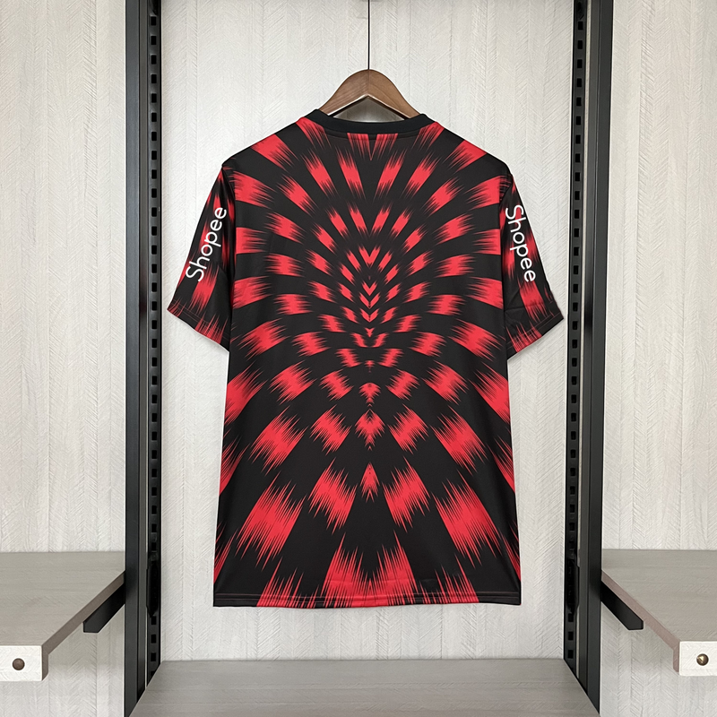 Camisa Oficial do CR Flamengo 25/26 Pré Jogo - Pacth Campeão e Completa com Patrocínios