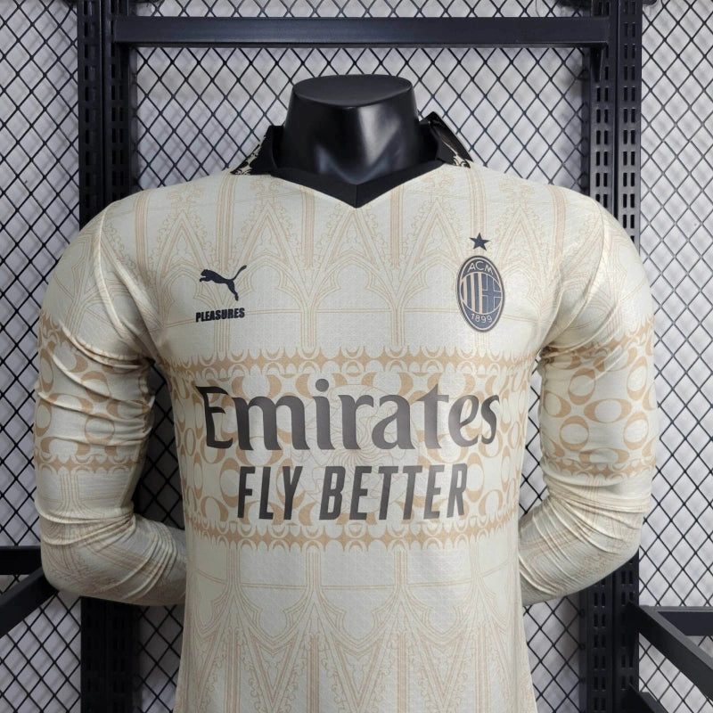 Camisa Oficial do Milan 24/25 - Manga Longa
