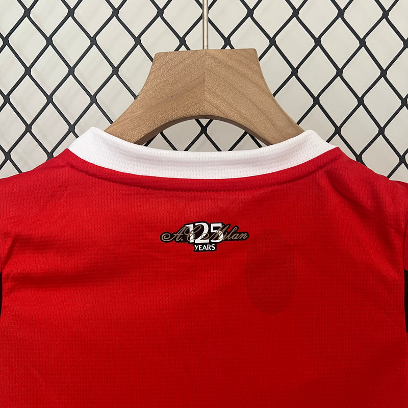 Conjunto infantil Oficial do Milan 24/25 - Infantil