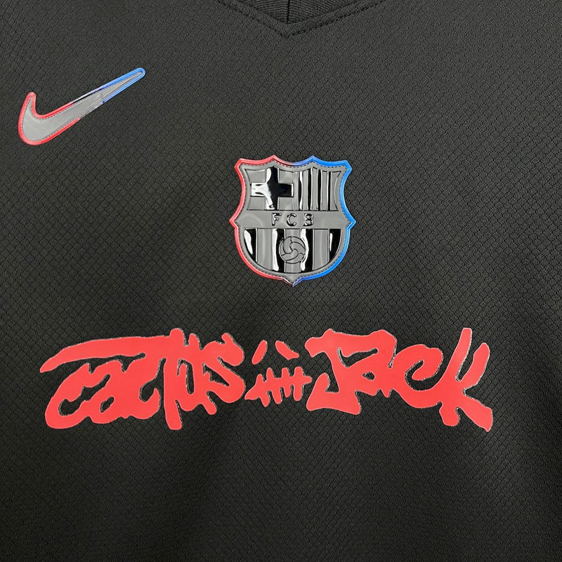 Conjunto Infantil Oficial do Barcelona 25/26 - Travis Scott