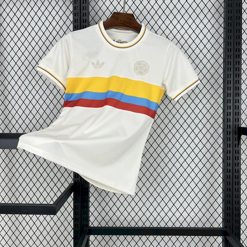 Camisa Feminina Oficial da Colômbia 24/25 Baby Look - 100° Aniversário