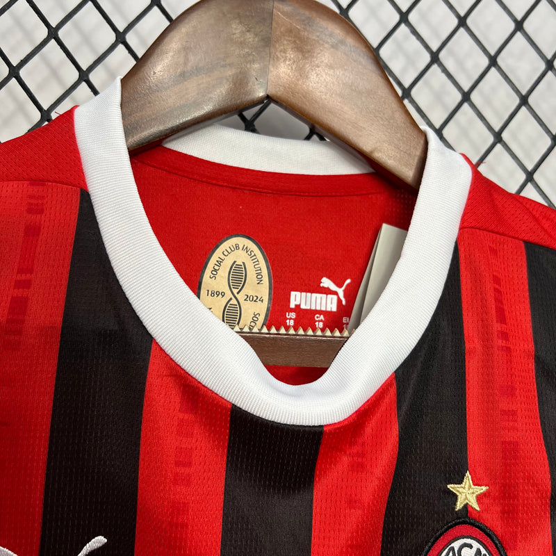 Conjunto Infantil Oficial do Milan 24/25 - Kids
