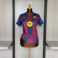 Camisa Feminina Oficial do Barcelona 25/26 - Baby Look
