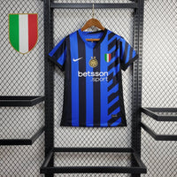 Camisa Oficial da Inter de Milão 24/25 Baby Look - Pacth Campeonato Italiano