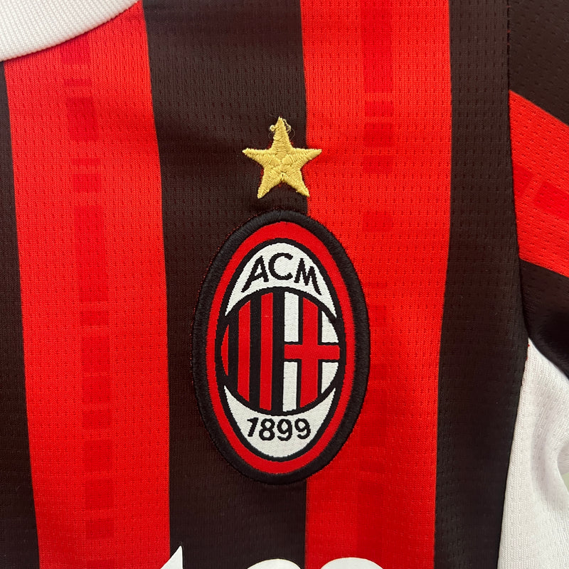 Conjunto infantil Oficial do Milan 24/25 - Infantil