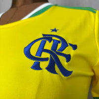 Camisa Feminina Flamengo Adidas Brasil 26/27 - Baby Look