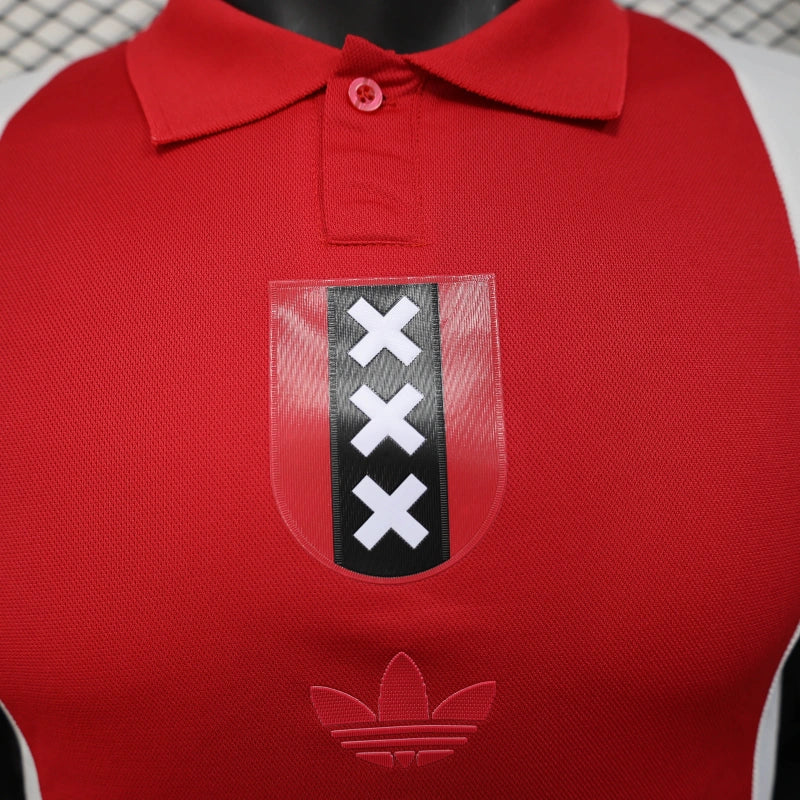 Camisa Oficial do Ajax 25/26 Versão Jogador - Anniversary Edition