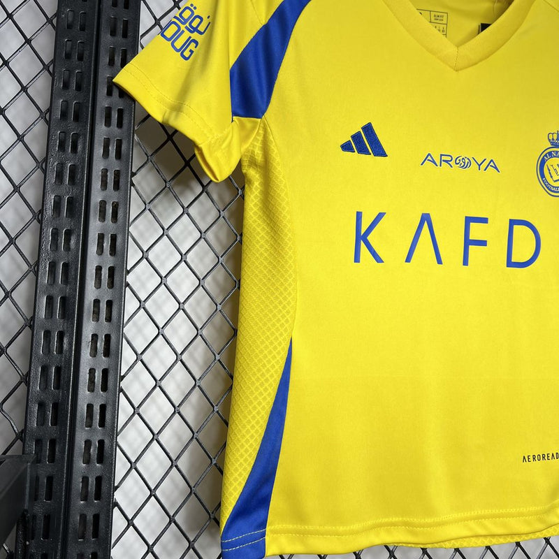 Conjunto Infantil Oficial do Al-Nassr 24/25 - Kids