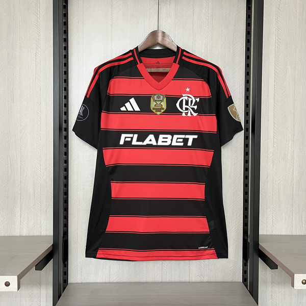 Camisa Oficial do CR Flamengo 25/26 - Completa com Patchs