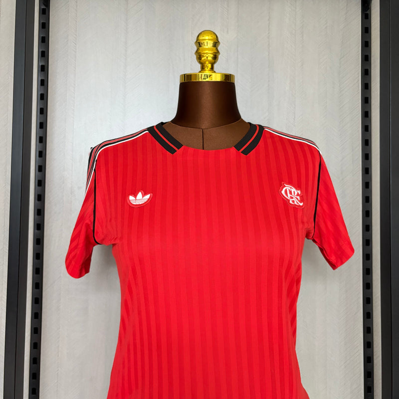 Camisa Feminina Oficial do CR Flamengo 25/26 Baby Look - Icon