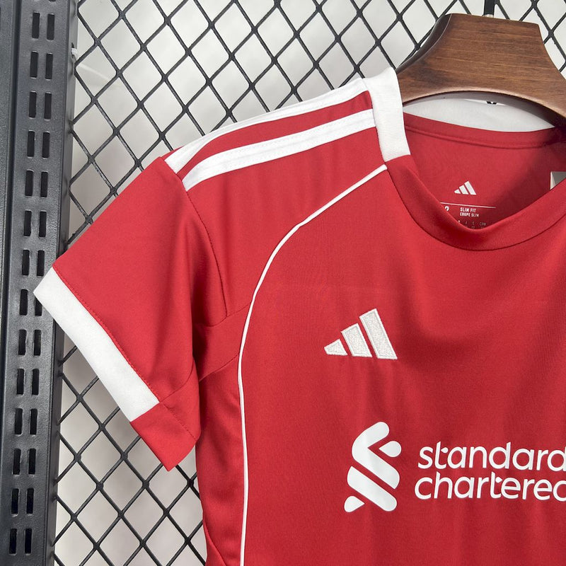 Conjunto Infantil Oficial do Liverpool 25/26 - Kids
