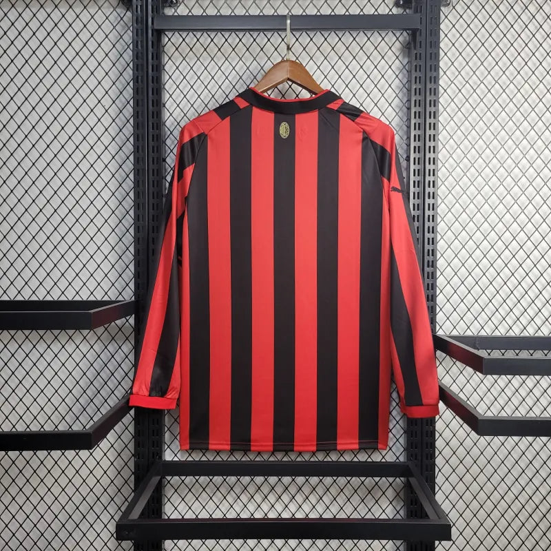 Camisa Oficial do Milan 24/25 Manga Longa - 125th Anniversary Edition