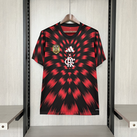 Camisa Oficial do CR Flamengo 25/26 Pré Jogo - Pacth Campeão