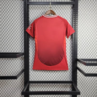 Camisa Feminina Oficial do Manchester United 24/25 - Baby Look