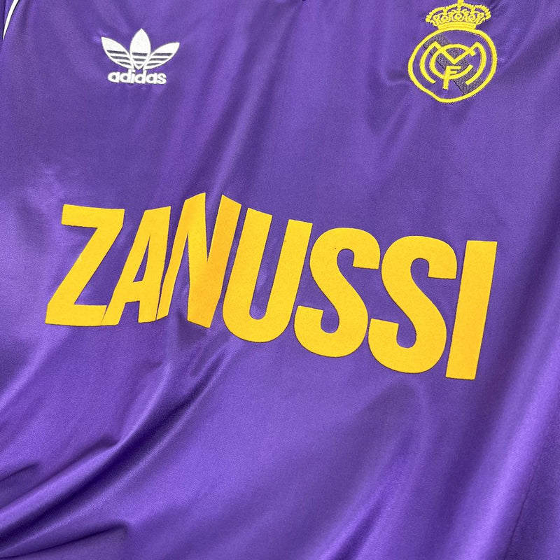 Camisa Retrô do Real Madrid 1984/1985 - Manga Longa