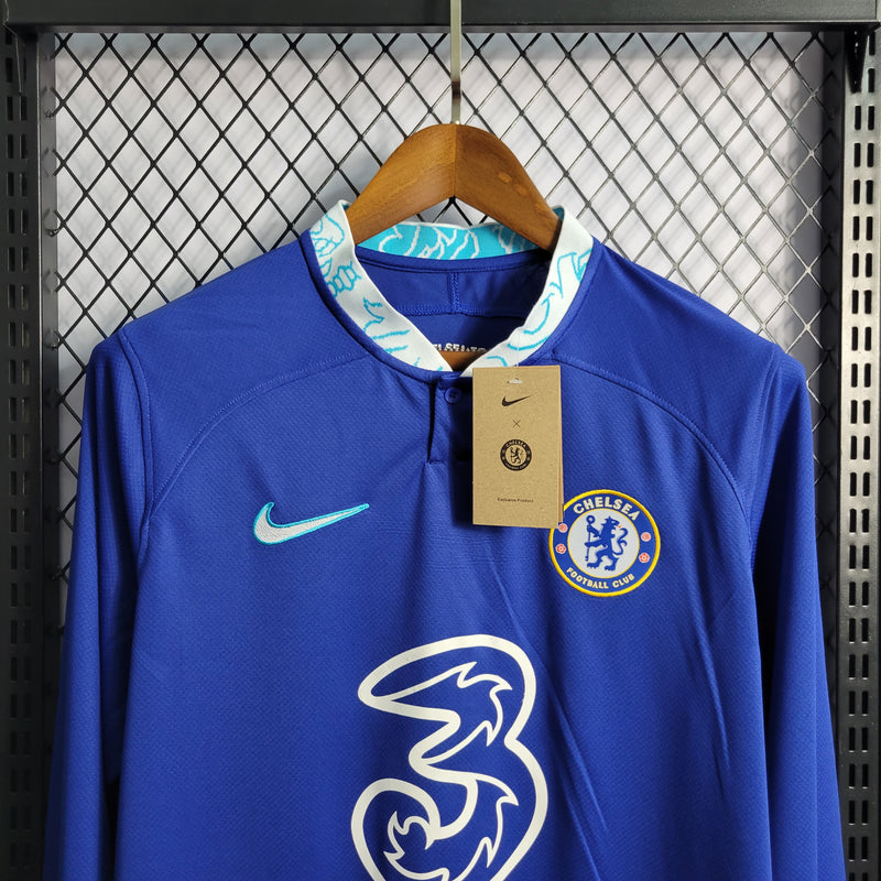 Camisa Oficial do Chelsea 22/23 - Manga Longa