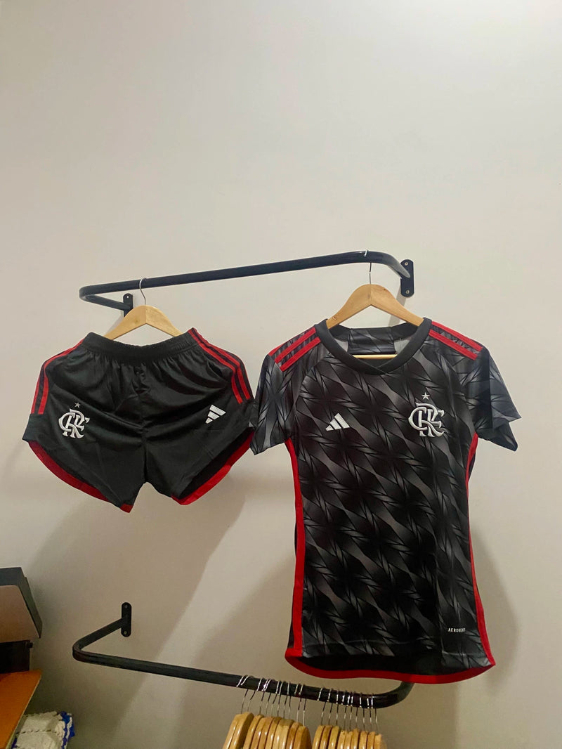 Kit Feminino Oficial do CR Flamengo 24/25 - Jogo