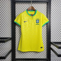 Camisa Feminina Oficial do Brasil 22/23 Baby Look - Copa do Mundo