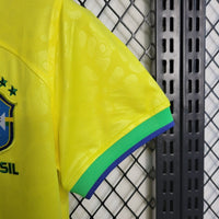Camisa Feminina Oficial do Brasil 22/23 Baby Look - Copa do Mundo