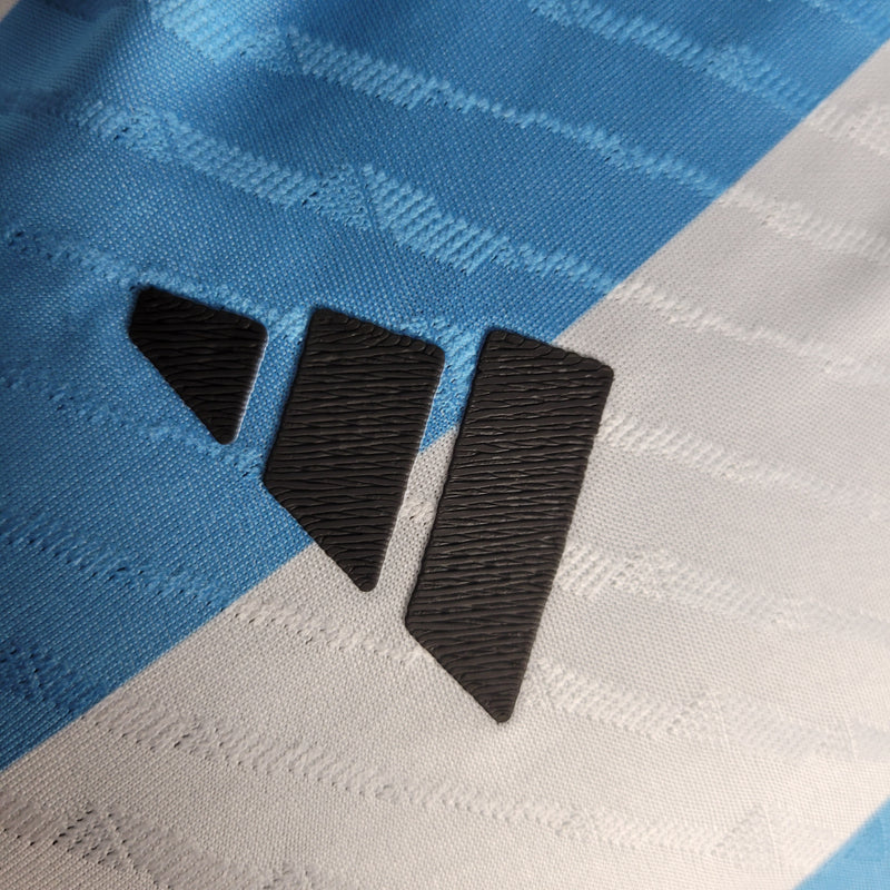 Camisa Oficial da Argentina 22/23 - Versão Jogador Completa com Pacths