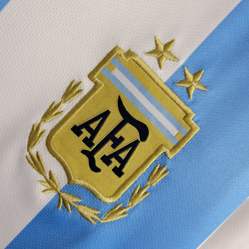 Camisa Feminina Oficial da Argentina 22/23 - Baby Look