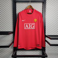 Camisa Retrô do Manchester United 2007/2008 - Manga Longa